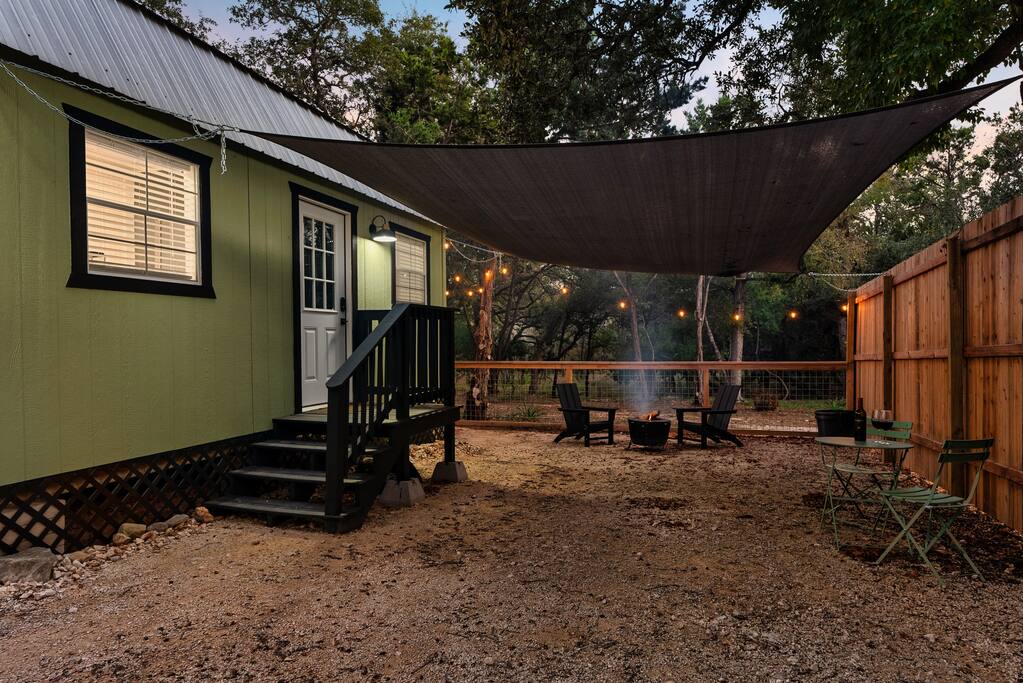 Driftwood, TX Tiny Home with Cowboy Pool